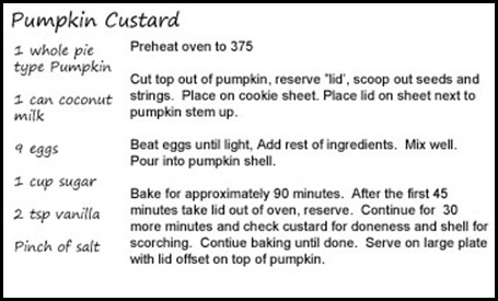 Pumpkin Custard